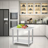 Commercial Catering Table Stainless Steel Work Bench Kitchen Food Shelf Storage