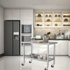 Commercial Catering Table Stainless Steel Work Bench Kitchen Food Shelf Storage