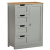 Priano Freestanding Bathroom Cabinet Unit Grey Vanity Cupboard Storage Unit
