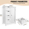 Bathroom Cabinet Shelf Cupboard Storage Drawer Shelve Organizer Rack Mirror Door