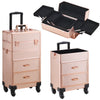 Rolling 4 in 1 Makeup Trolley Beauty Trolley Case w/Drawers Hairdressing Case