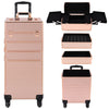 Rolling 4 in 1 Makeup Trolley Beauty Trolley Case w/Drawers Hairdressing Case