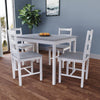 Solid Wooden Dining Table and 2 4 Chairs Set Home Kitchen Furniture