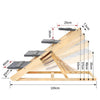 Pet Stair 3/4 Steps Cat Dog Ladder Wooden Frame Carpet Surface Folding