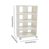 Shoe Rack with Wheels Entryway Hallway Shoes Organizer Storage Shelf Stand White