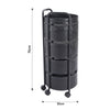 Kitchen Rotating Trolley Shelf Vegetable Fruits Rack Bathroom Storage Organiser