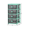 Plastic Storage Drawers Tower Unit Desktop Files Cabinet Make Up Box With Wheels