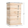 Langstroth/UK Beehive Box Wooden Bee Hive Frames Beekeeping Honey Brood Box Kit