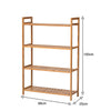 3/4/5 Tier Bamboo Shoe Rack Footwear Organiser Wooden Book Storage Shelves Stand