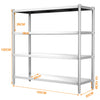 4/5 Tiers Stainless Steel Storage Rack/Shelving Kitchen/Office/Garage Shelf Unit