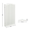 Folding 3/4 Panels Baby Safety Wooden Gate Pet Dog Barrier Stair Doorway Guard