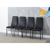 3 Colours Dining Table and 4 / 6 Padded Chairs Set Home Kitchen Furniture New