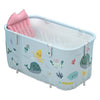Folding Bathtub Water Tub Adult Children Kids Spa Soaking Sauna SPA Bath Tub Lid