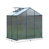 Aluminium Greenhouse Polycarbonate Garden Shed Grow House Green Frame 4 Sizes