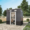Metal Galvanized Steel Garden Shed Outdoor Bike Storage House Tool Sheds Roof