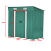 Galvanized Steel Box Metal Garden Storage Shed 12 X 10, 6 X 8, 8 X 8, 10 X 8 ft