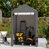 Outdoor Storage Shed Equipment Shelter Cover Bicycle PE Waterproof Steel Frame
