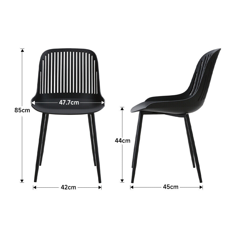 Set of 4 Dining Bar Chairs Modern Contemporary Indoor Outdoor Kitchen Office