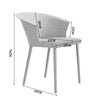 4pcs Dining Chairs Contemporary Lounge Dining Home Office Plastic Reception Seat