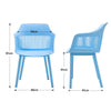 4pcs Dining Chairs Contemporary Lounge Dining Home Office Plastic Reception Seat