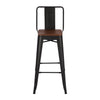 Tall Industrial Wood Top Bar Stool Table In/Outdoor Cafe Bistro + 2/4pcs Chairs