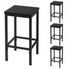 2/4/6x Bar Stools w/ Footrest Kitchen Breakfast Pub Cafe High Chairs Metal Frame