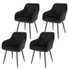 1/2/4/6x Velvet Padded Dining Chair Upholstered Seat Armchairs Home Restaurant