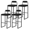 2/4/6x Counter Height Bar stools with Backrest Breakfast Cafe Kitchen Barstools