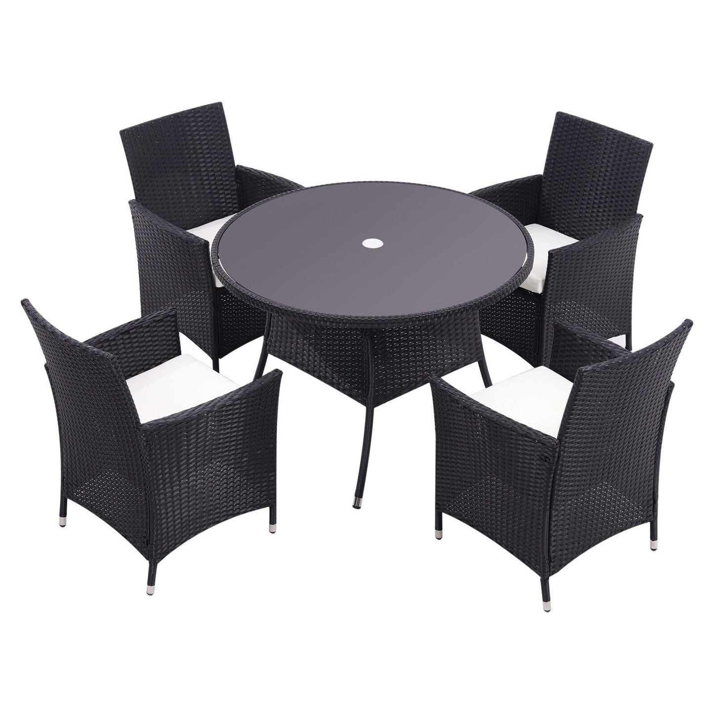 Rattan Garden Furniture Sets 4/6 PCS Rattan Chairs and Table Balcony Bistro Set