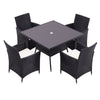 Rattan Garden Furniture Sets 4/6 PCS Rattan Chairs and Table Balcony Bistro Set