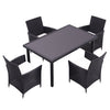 Rattan Garden Furniture Sets 4/6 PCS Rattan Chairs and Table Balcony Bistro Set