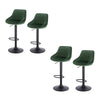 1/2/4/6x Bar Stool with Velvet Padded Swivel Gas Lift Barstool Kitchen Cafe Pub