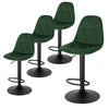 1/2/4/6x Bar Stool Kitchen Breakfast Pub Stool w/ Backrest Gas Lift Swivel Chair