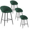 1/2/4/6x Velvet Bar Stool Breakfast Chair High Counter Barstool Pub Restaurant