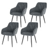 1/2/4/6x Velvet Padded Dining Chair Upholstered Seat Armchairs Home Restaurant