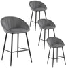 1/2/4/6x Velvet Bar Stool Breakfast Chair High Counter Barstool Pub Restaurant