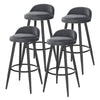 1/2/4/6x Bar Stool Velvet Padded Seat Chair Breakfast High Counter Barstool Pub
