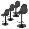 1/2/4/6x Bar Stool Kitchen Breakfast Pub Stool w/ Backrest Gas Lift Swivel Chair