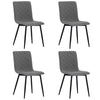 Set of 2/4Pcs Dining Chairs Velvet/PU Padded Seat Metal Legs Home Office Kitchen