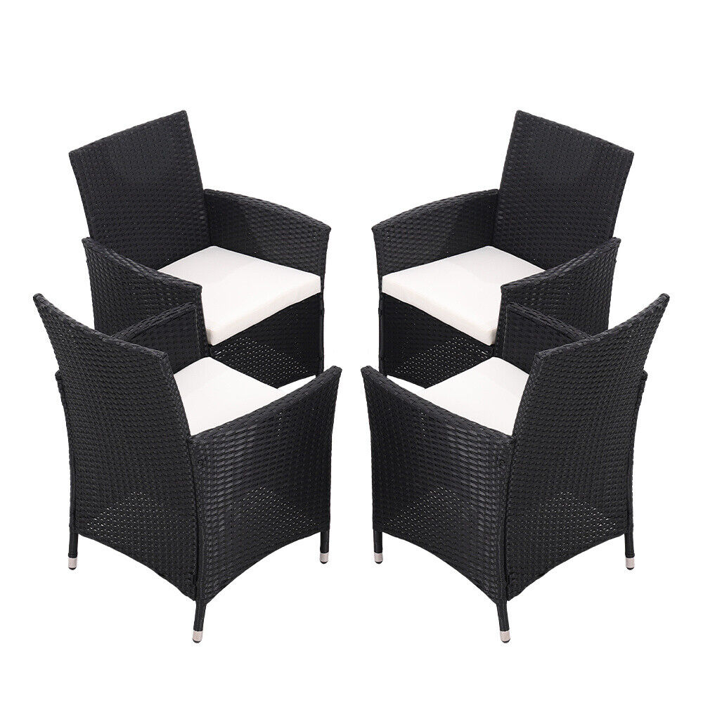 Rattan Garden Furniture Sets 4/6 PCS Rattan Chairs and Table Balcony Bistro Set