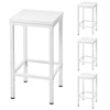 2/4/6x Bar Stools w/ Footrest Kitchen Breakfast Pub Cafe High Chairs Metal Frame