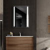 60/70/80cm LED Bathroom Mirror Cabinet w/Demister Pad Shaver Socket Wall Mounted