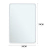 Frameless Bevelled Glass Frame Rectangle Bathroom Mirror Wall Mounted/Glue Paste