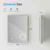 LED Bathroom Mirror Light with Shaver Socket Bluetooth Demister Magnifying Touch