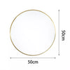 ExtraLarge Industrial Round Wall Mirror Brushed Silver Metal Frame 40 50 60 80cm
