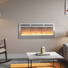 LED Fireplace Media Wall Fire Wall Mounted / Standing Electric Heater 40-100in