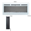 Electric Heater LED Fireplace Media Wall Fire Insert/ Wall Mount/ Stand 40-100in