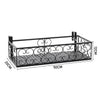 Metal Flower Holder Shelf Balcony Hanging Pots Basket Plant Garden Wall Storage