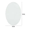 Bathroom Round/Oval Borderless Thin Mirror Washbasin Makeup Mirror Wall Mounted