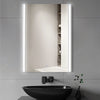 Bathroom Mirror with 3-Colors LED Lights Touch Control Wall Mounted Anti-frog